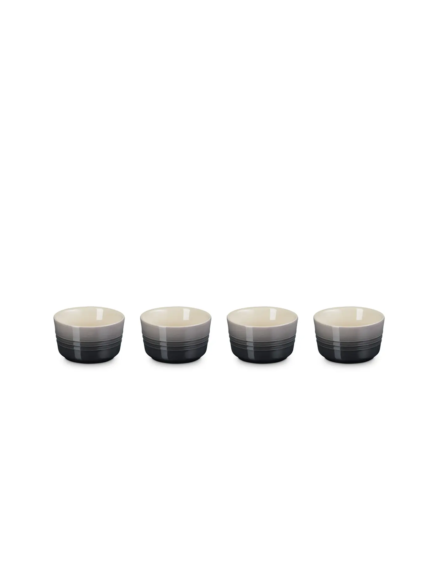 LE CREUSET | Mini Förmchen aus Steinzeug 4-er Set Nectar | grau